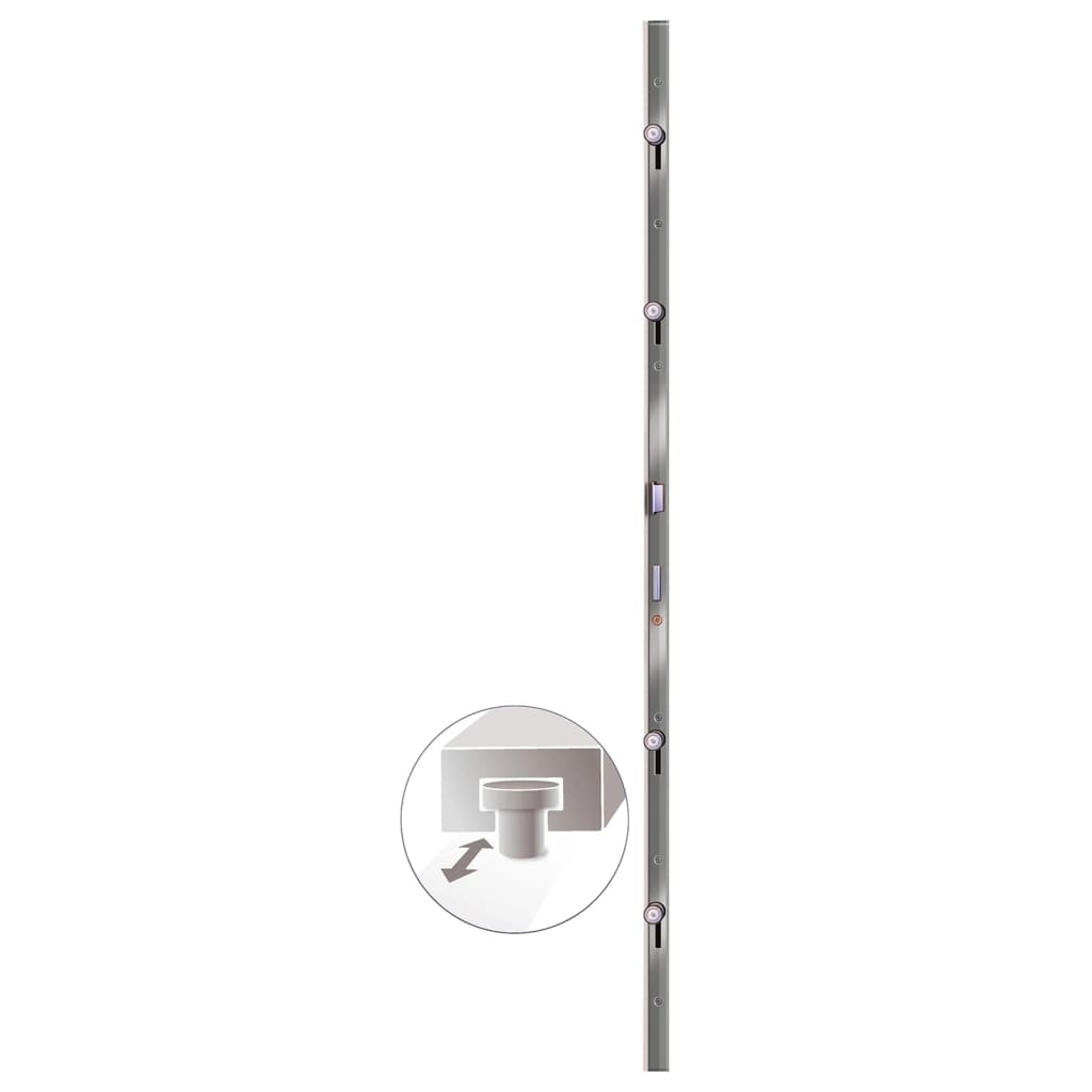 vidaXL 3157078 Front Door White 108x208cm Pvc-7