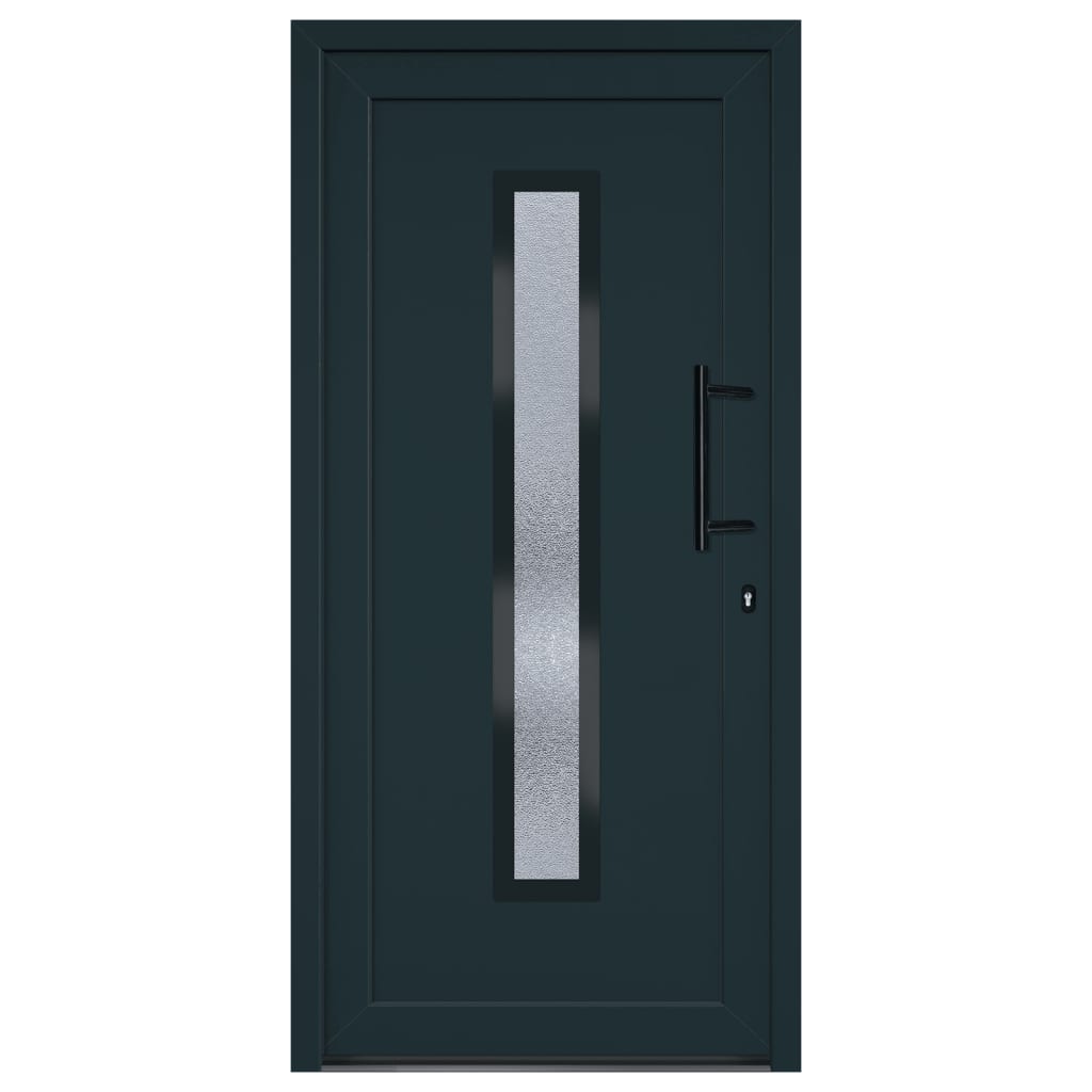 vidaXL 3157090 Front Door Anthracite 98x200cm Pvc-3
