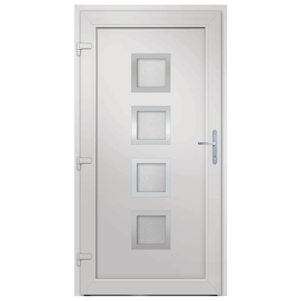 vidaXL 3187837 Front Door White 88x200cm Pvc-5