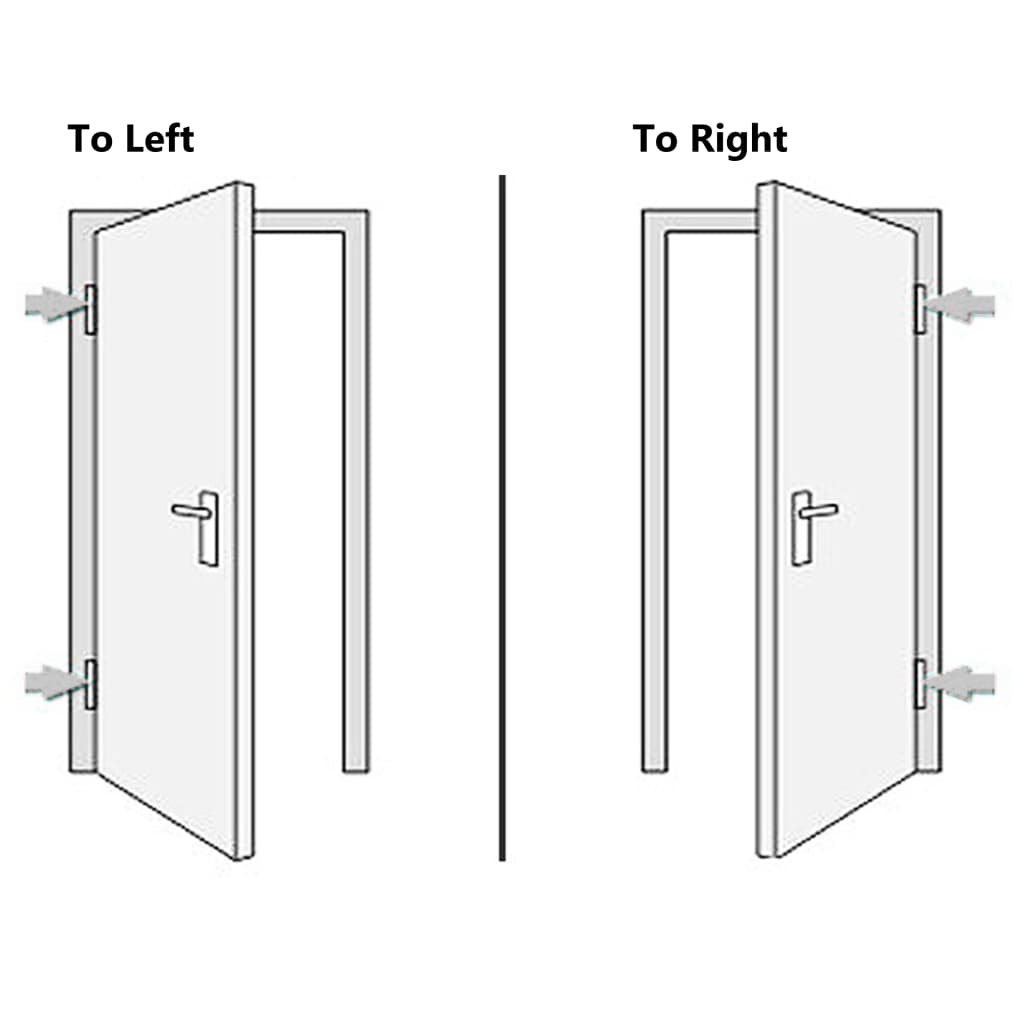 vidaXL 3187837 Front Door White 88x200cm Pvc-7