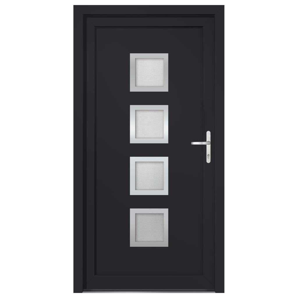 vidaXL 3187858 Front Door Anthracite 98x208cm Pvc-3