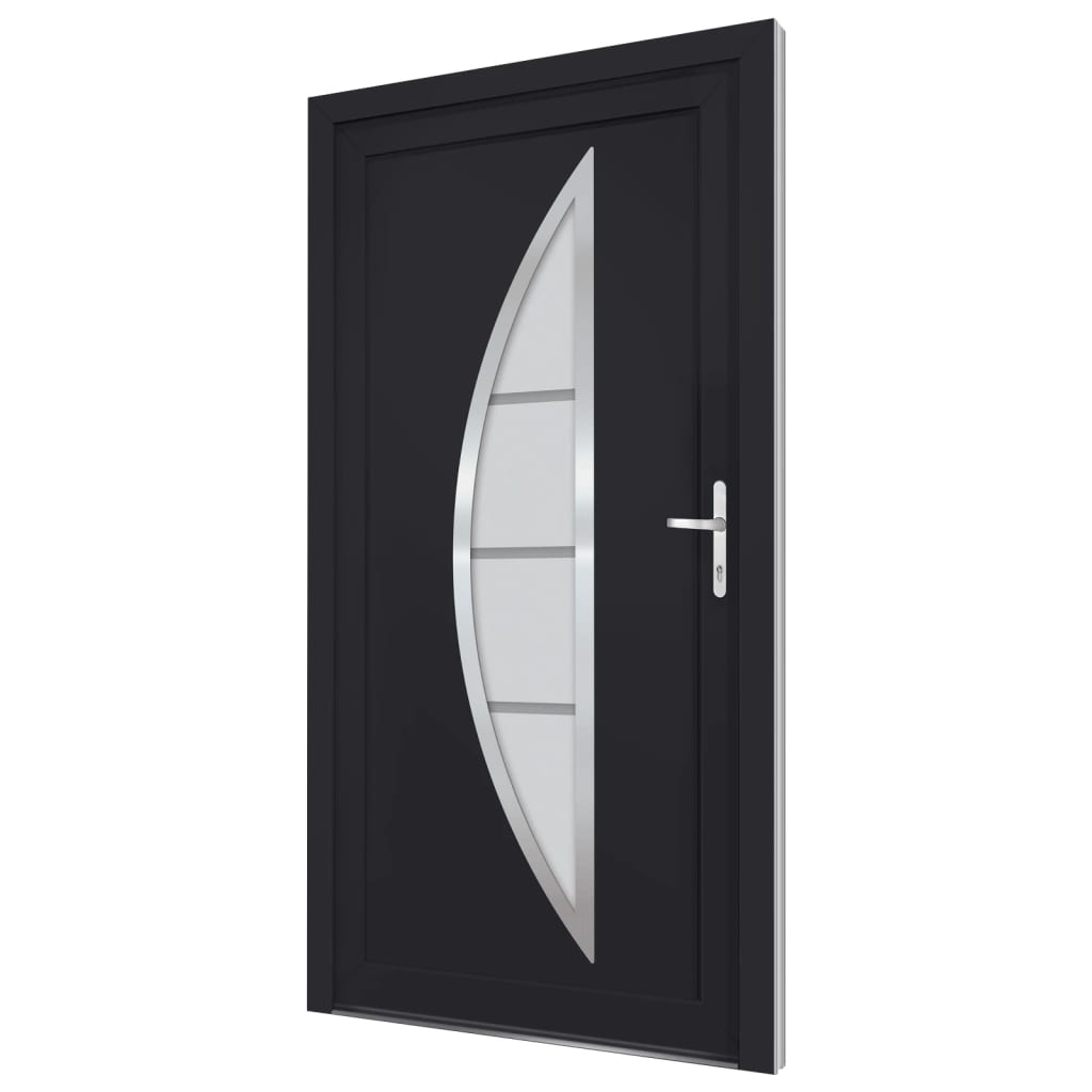 vidaXL 3187880 Front Door Anthracite 98x190cm Pvc-4