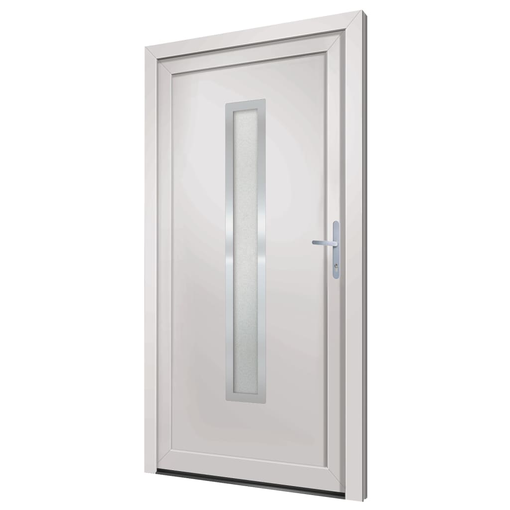 vidaXL 3187895 Front Door White 108x200cm Pvc-3