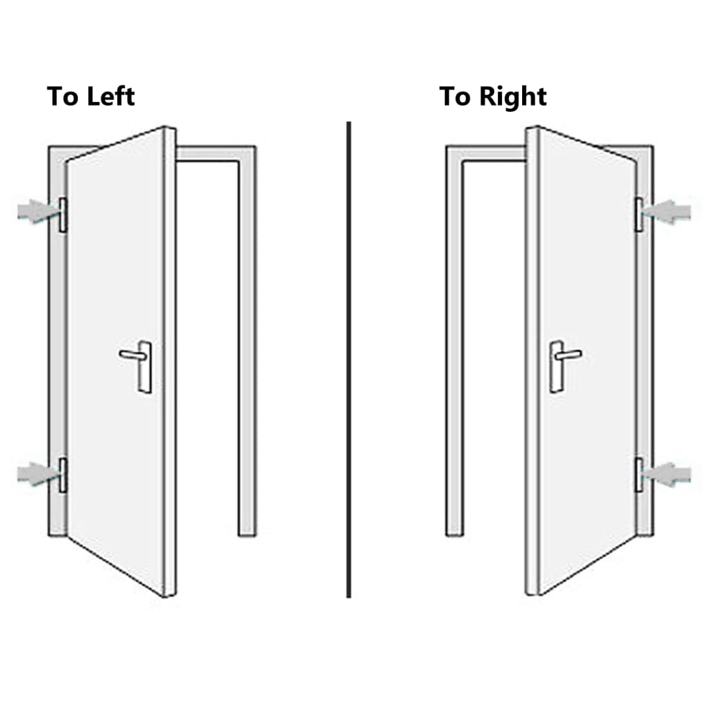 vidaXL 3187926 Front Door White 88x200cm Pvc-7