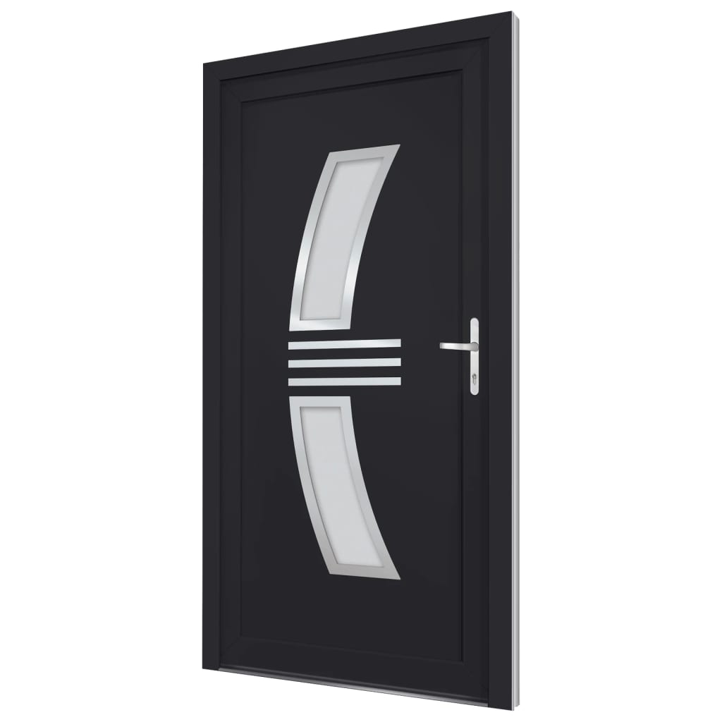 vidaXL 3187940 Front Door Anthracite 108x208cm Pvc-3