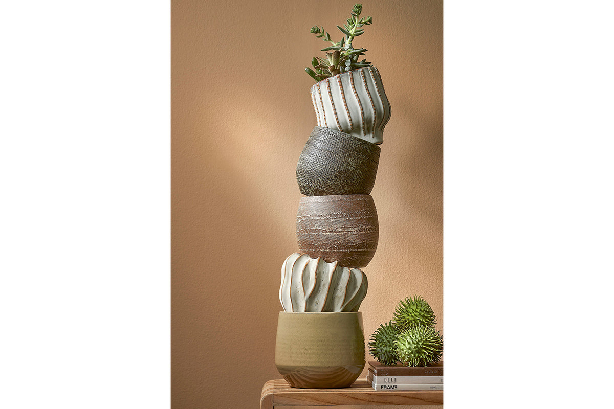 Cathy Round Pot | Off White | 14.5 cm-2