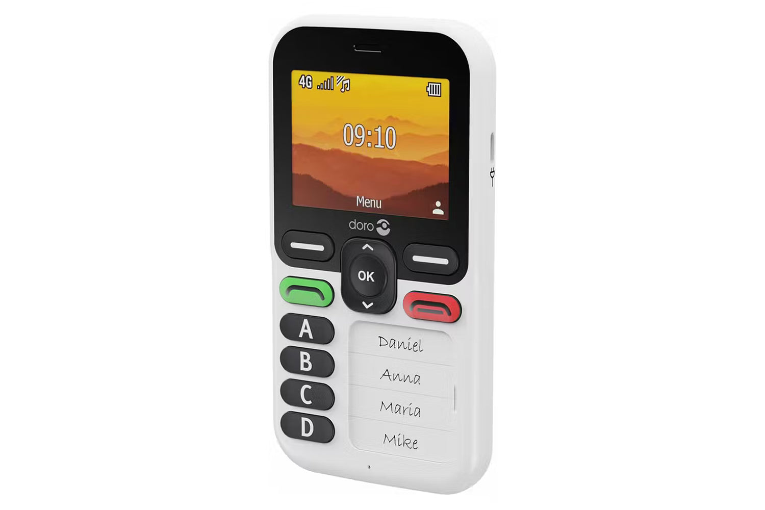 Doro Leva X10 Mobile Phone | Black/White-3