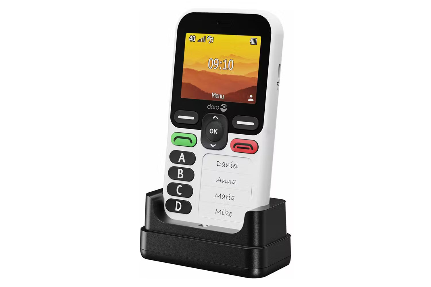 Doro Leva X10 Mobile Phone | Black/White-4