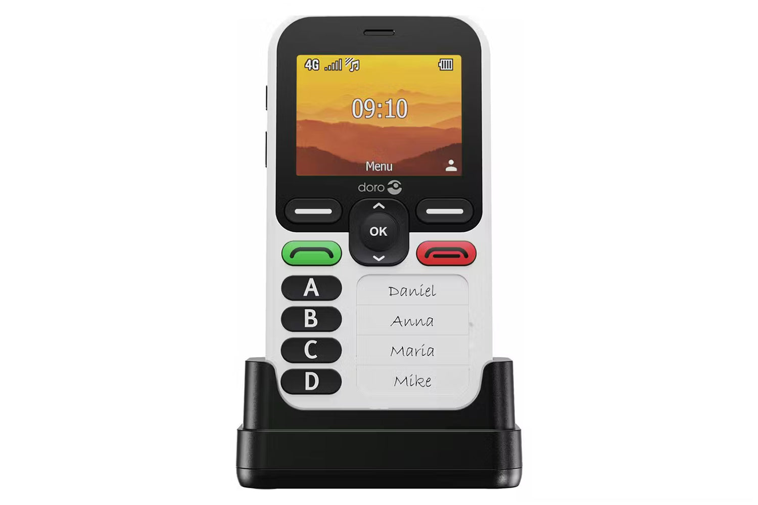 Doro Leva X10 Mobile Phone | Black/White-5