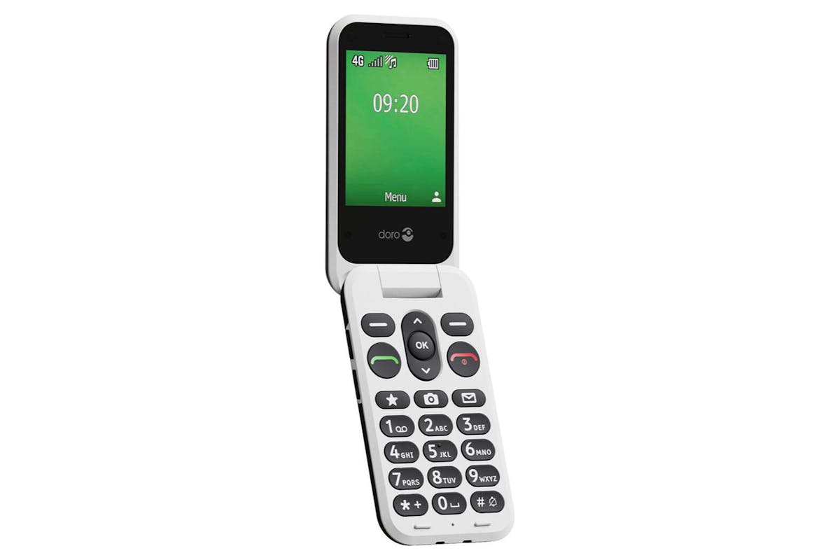 Doro Leva E22 Flip Phone | Black/White-3