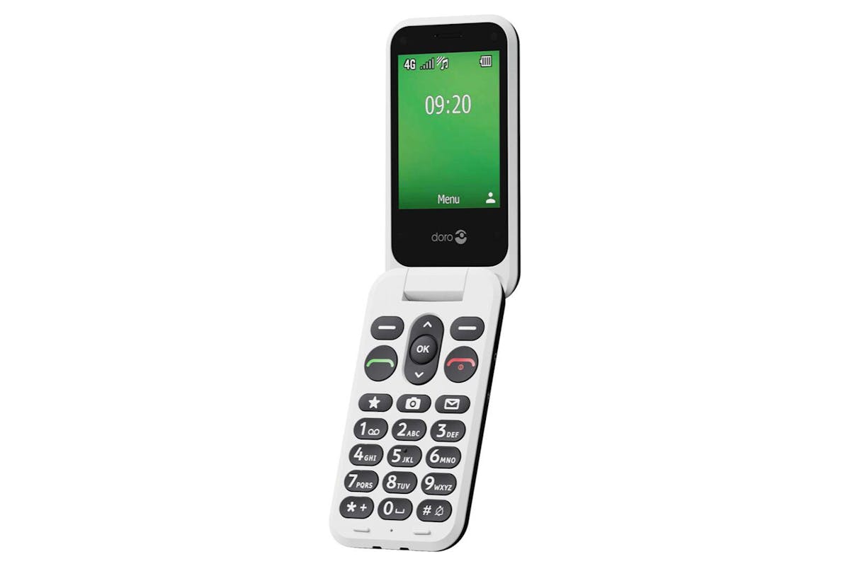 Doro Leva E22 Flip Phone | Black/White-4