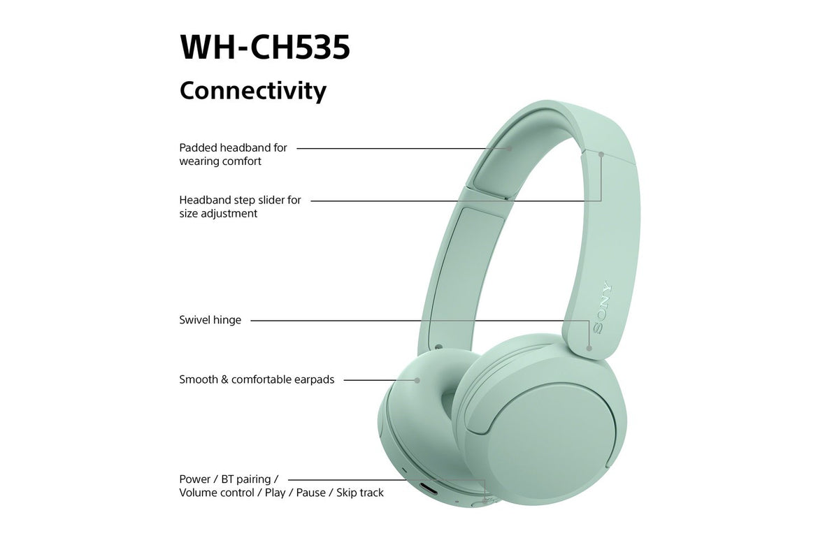 Sony WH-CH535 Wireless Bluetooth Headphones | Mint-8