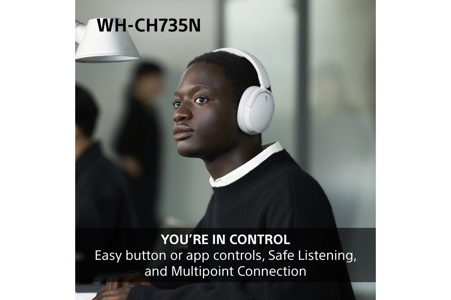 Sony WH-CH735N Wireless Noise Cancelling Headphones | Blue-8
