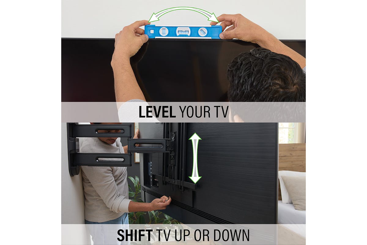SANUS Advanced Full-Motion 4D Shift for 32"- 65"|  TV Wall Mount | VMF922-B2-8
