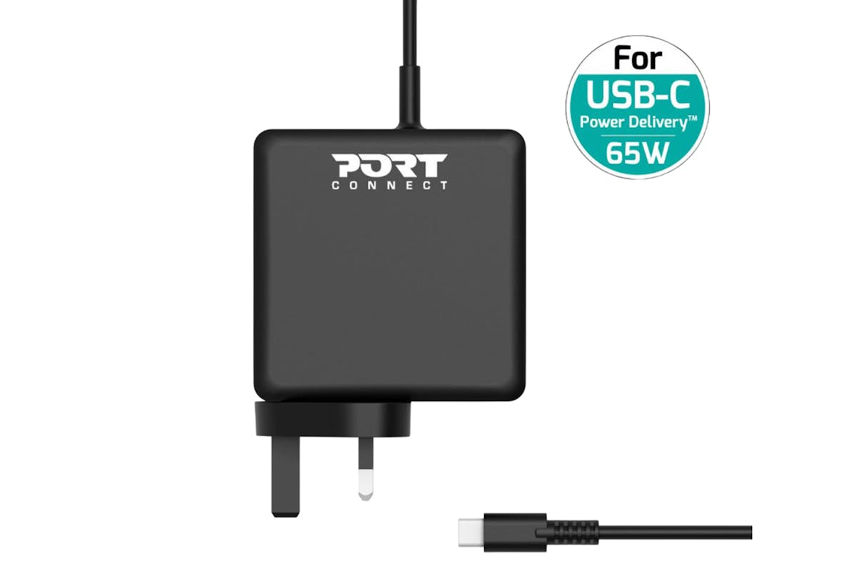 Port Designs 65W USB-C UK Power Adapter-2