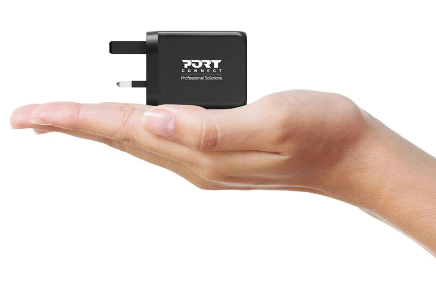 Port Designs 65W 3 Port GaN Wall Charger & UK USB-C Cable | 2m-2