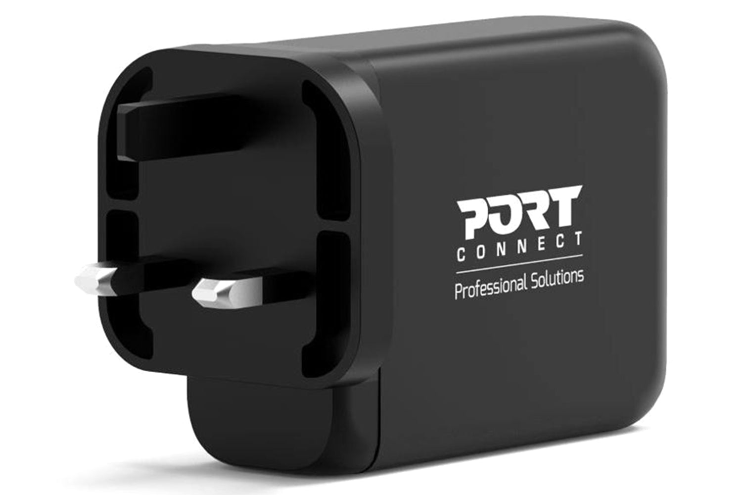 Port Designs 120W 4 Port GaN Wall Charger & UK USB-C Cable | 2m-3