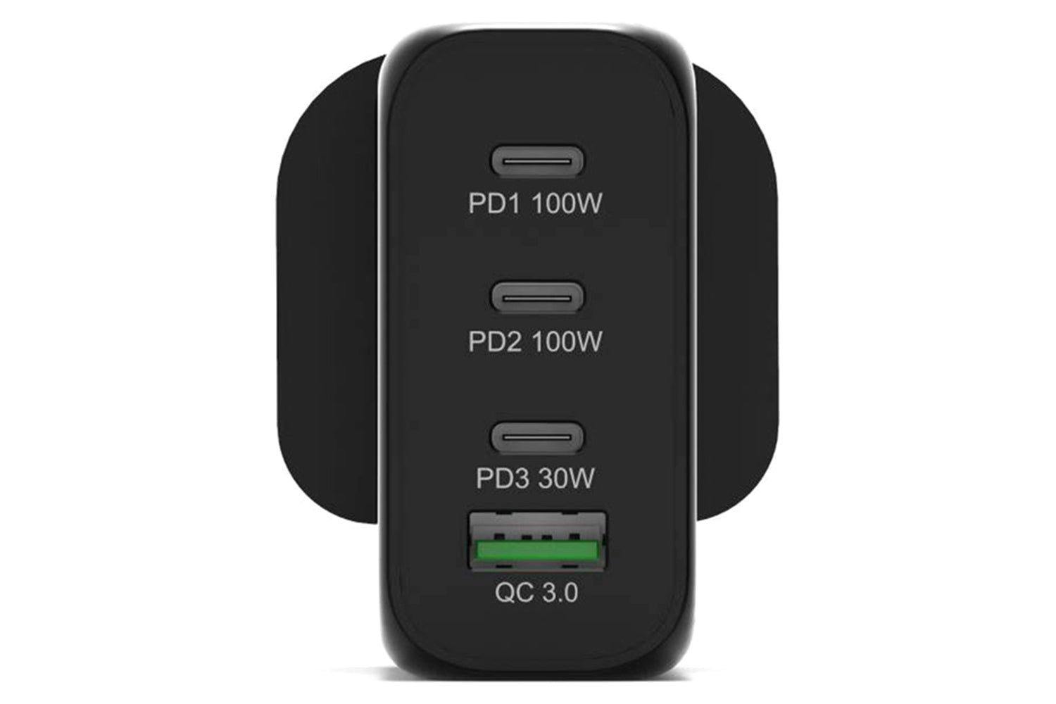 Port Designs 120W 4 Port GaN Wall Charger & UK USB-C Cable | 2m-9