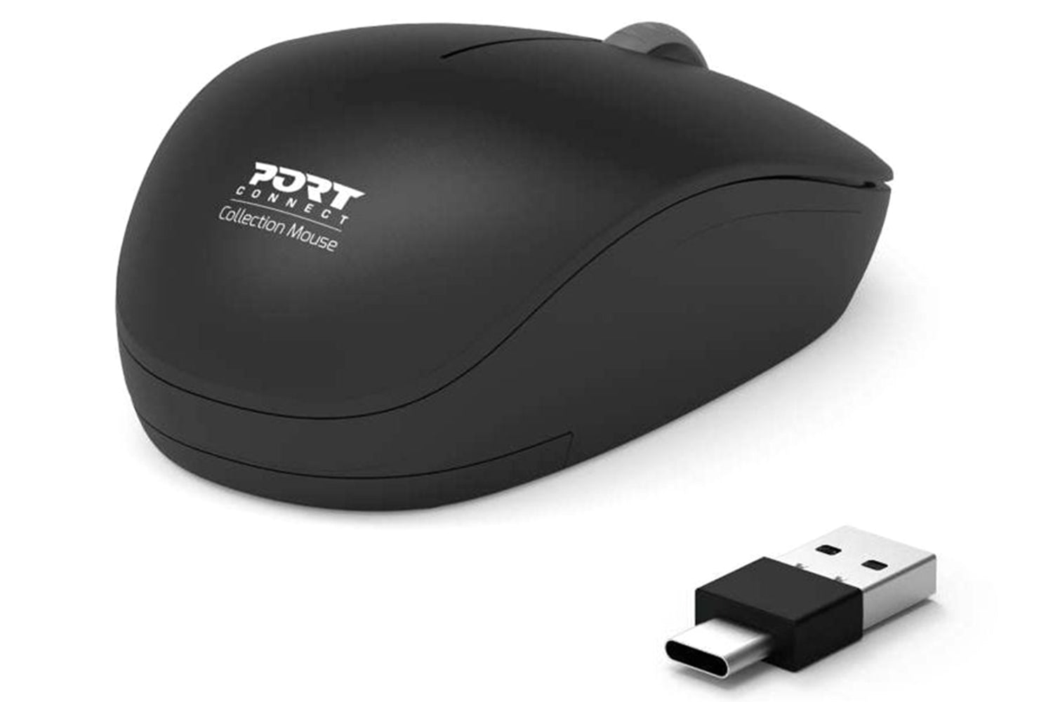 Port Designs Wireless Mouse USB-A&C | Black-7