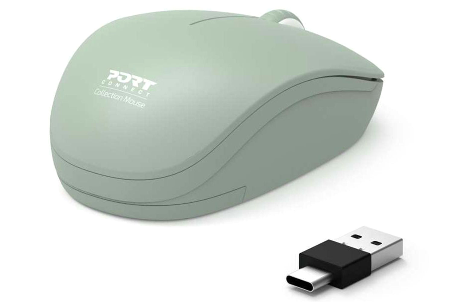Port Designs Wireless Mouse USB-A&C | Olive-2