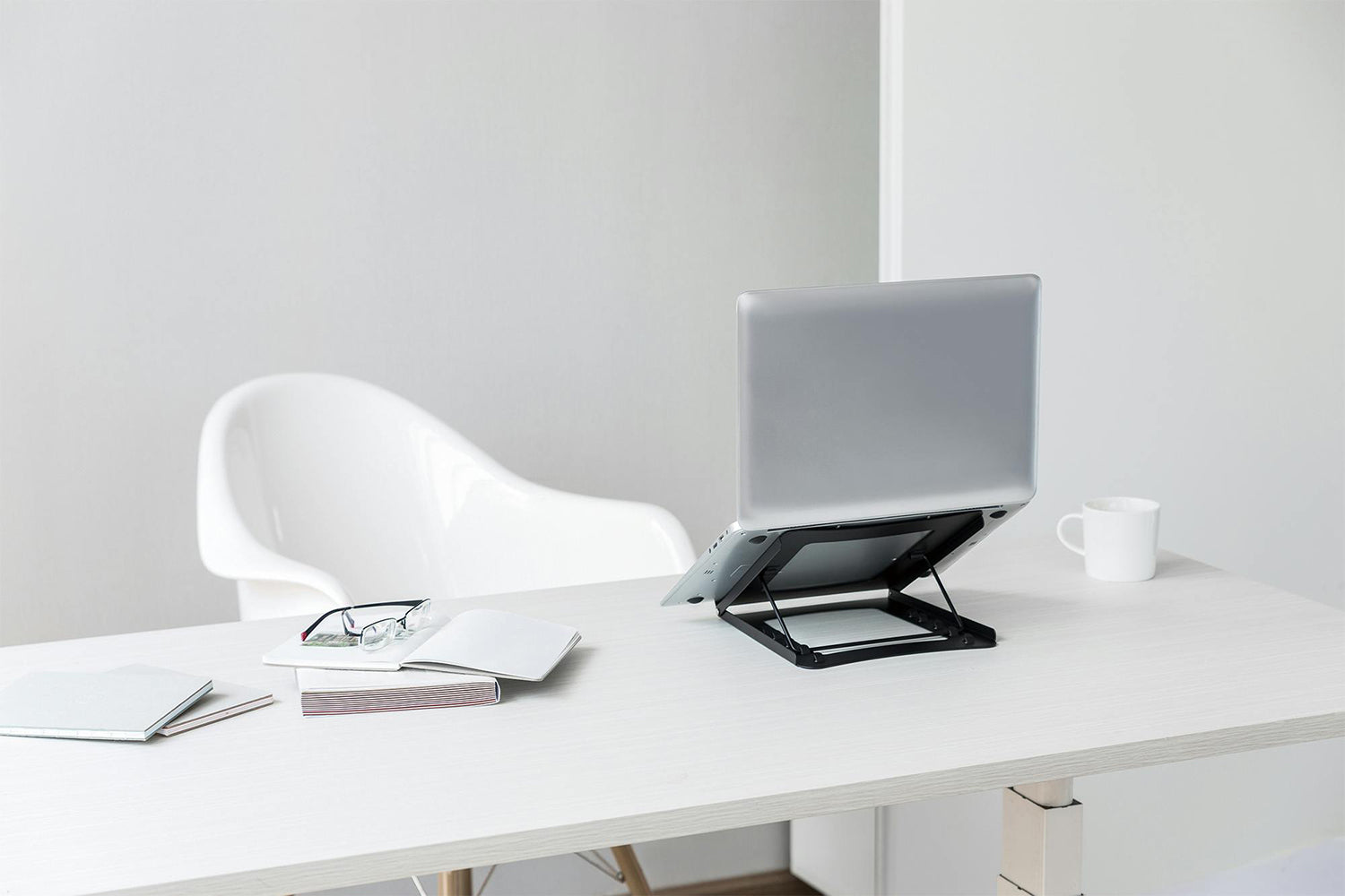Digitus Foldable Steel Mobile Laptop Stand | Black-10