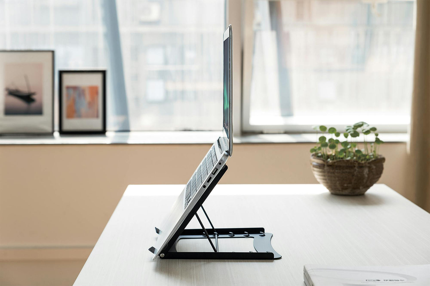 Digitus Foldable Steel Mobile Laptop Stand | Black-11