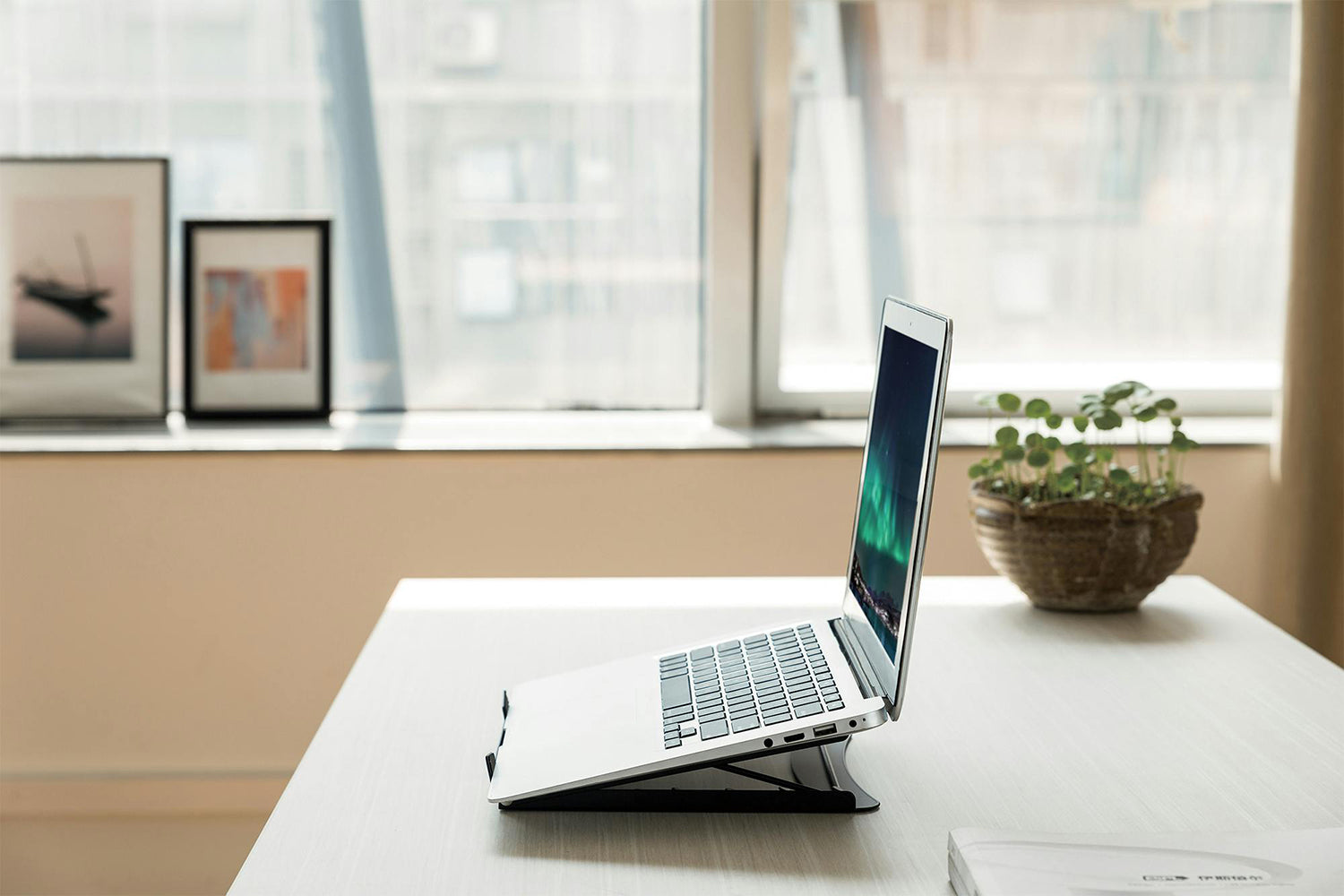 Digitus Foldable Steel Mobile Laptop Stand | Black-2