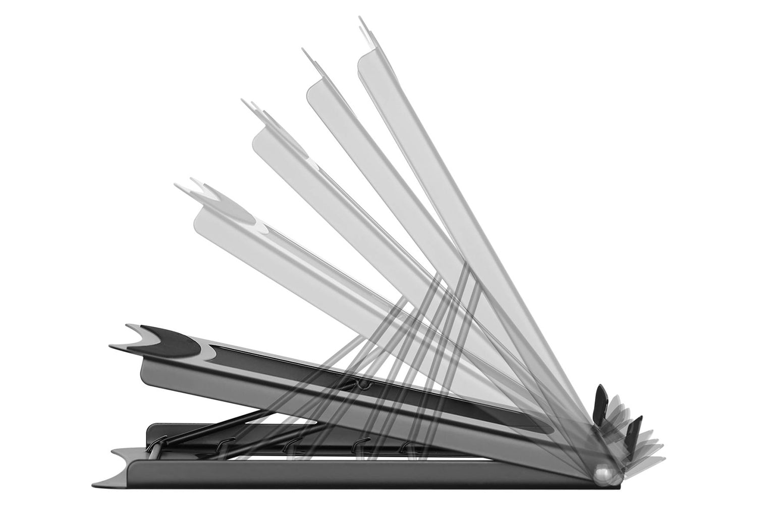 Digitus Foldable Steel Mobile Laptop Stand | Black-4