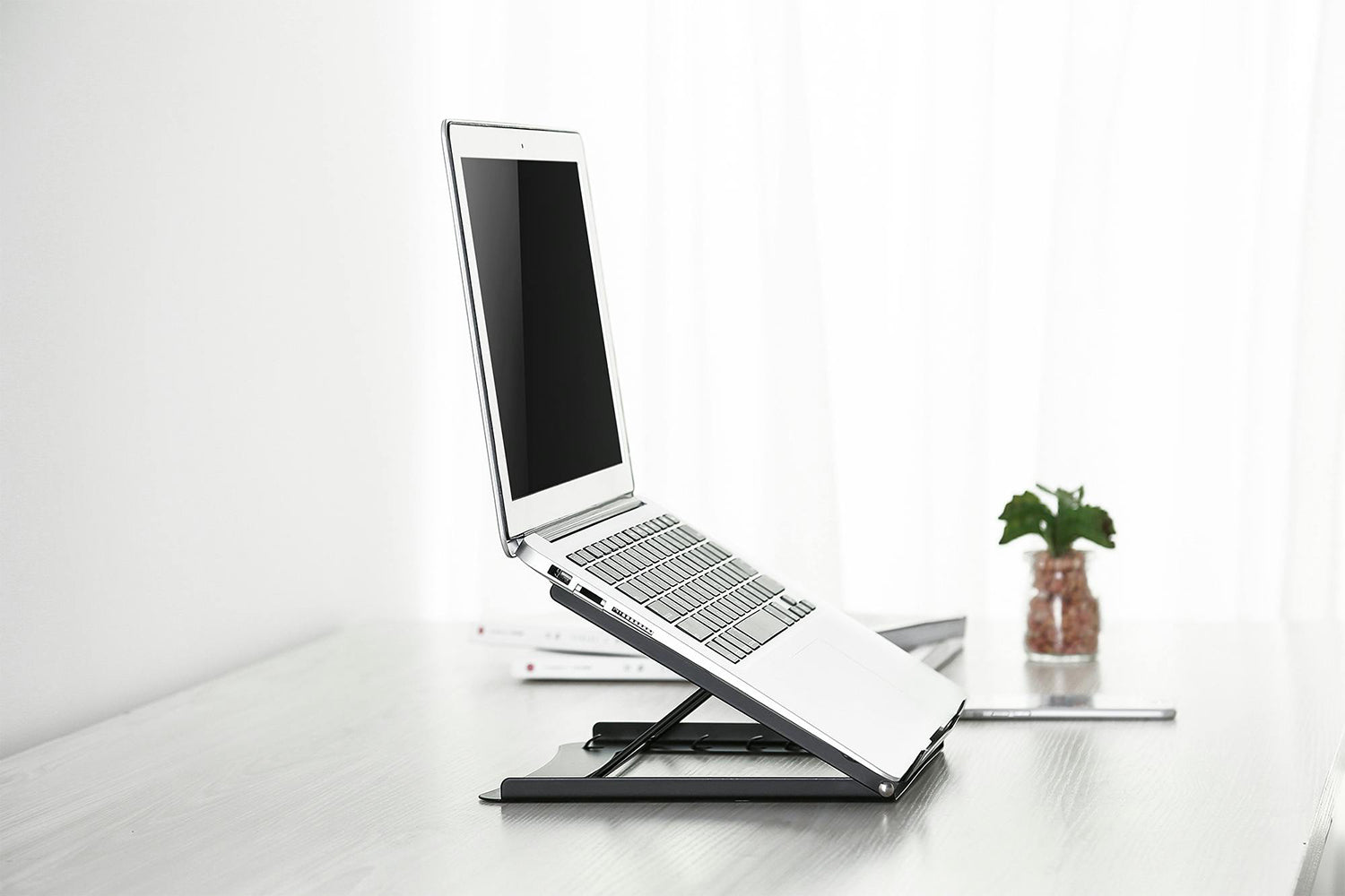 Digitus Foldable Steel Mobile Laptop Stand | Black-9