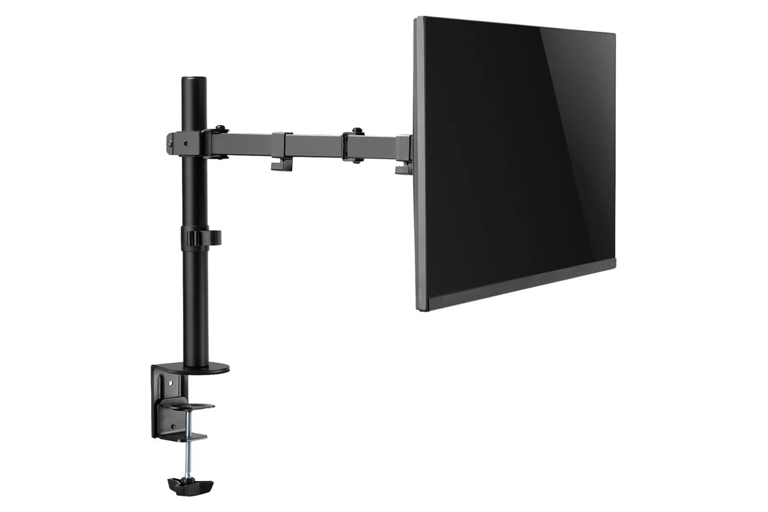 Digitus Universal Single Monitor Clamp Mount | Matte Black-2