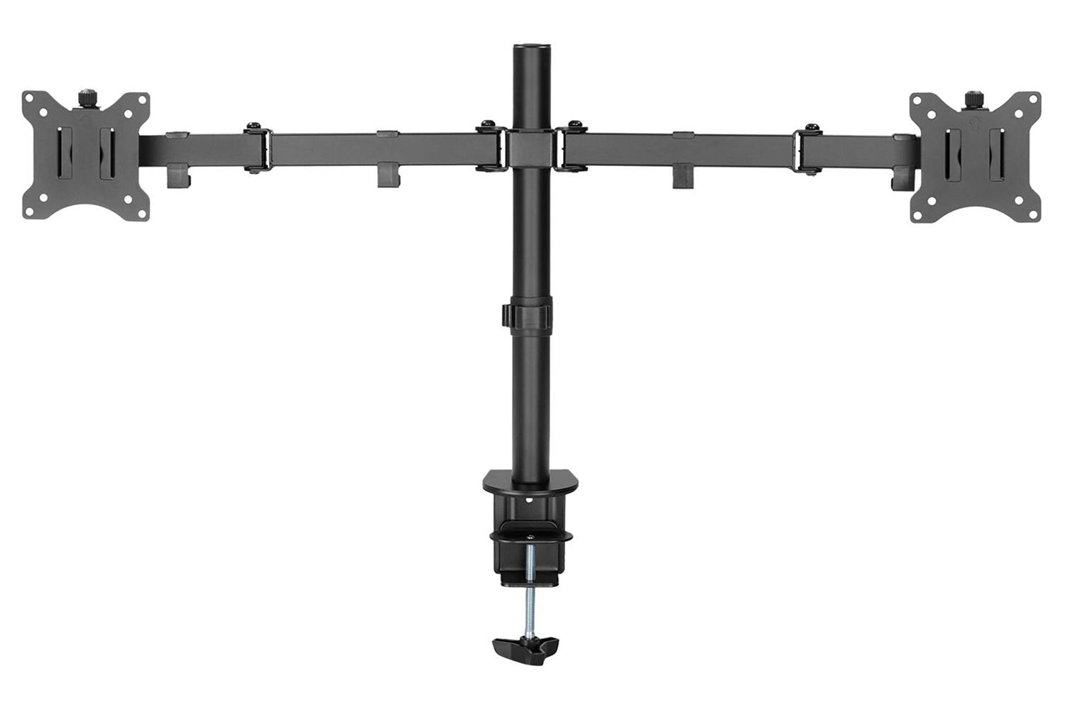 Digitus Universal Dual Monitor Clamp Mount | Matte Black