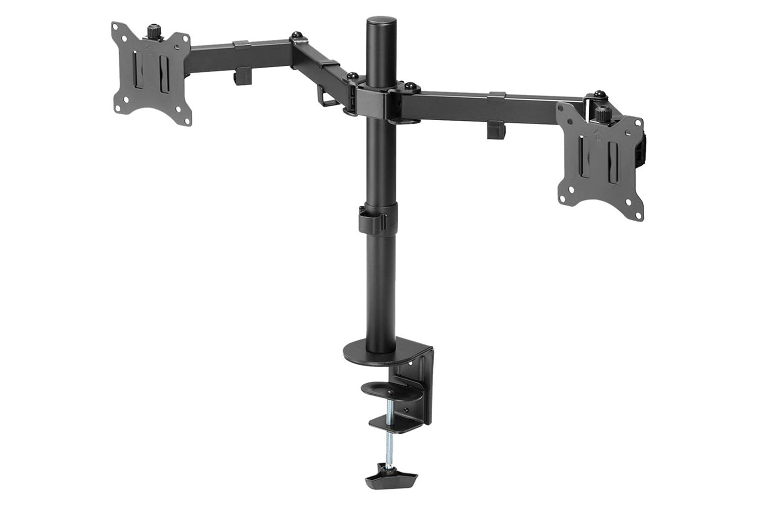 Digitus Universal Dual Monitor Clamp Mount | Matte Black-3
