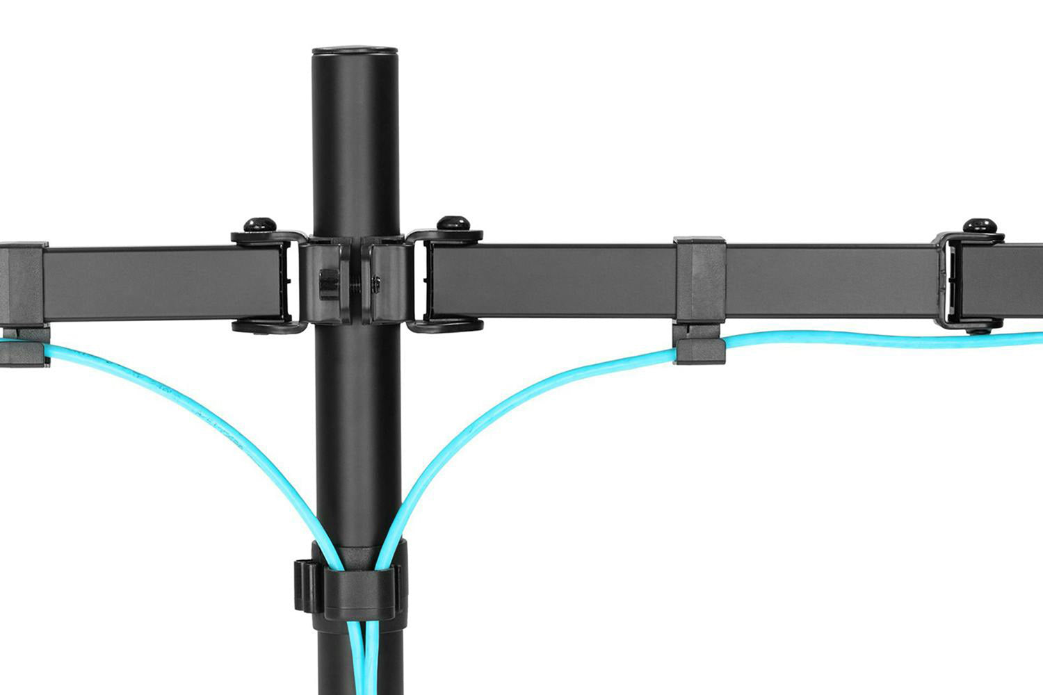 Digitus Universal Dual Monitor Clamp Mount | Matte Black-5