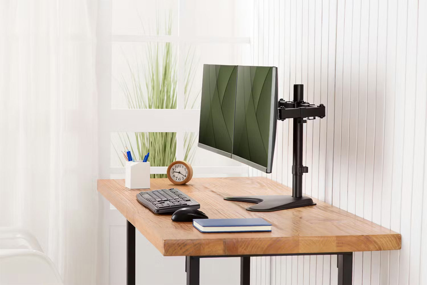 Digitus Universal Dual Monitor Stand | Black-2