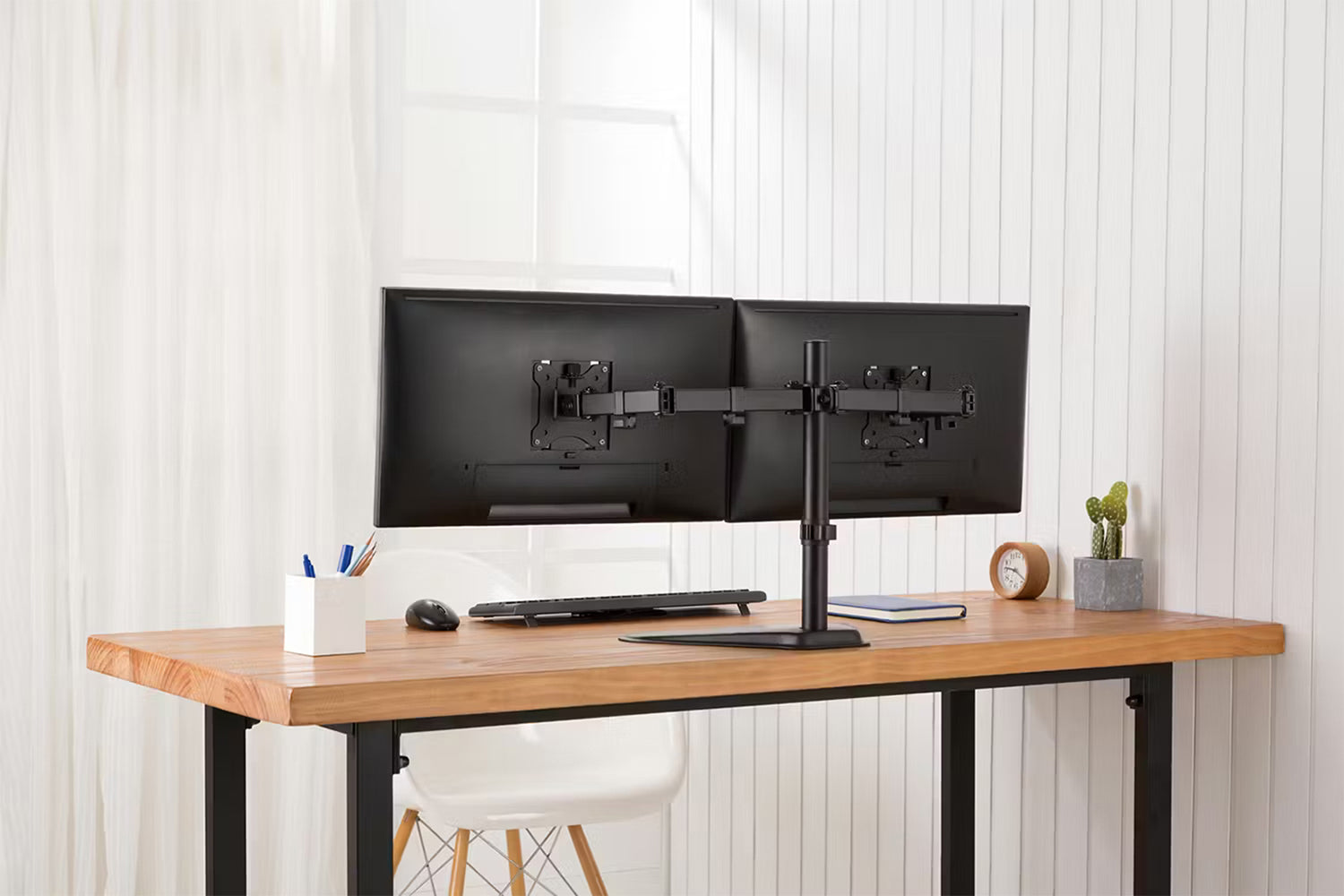 Digitus Universal Dual Monitor Stand | Black-9