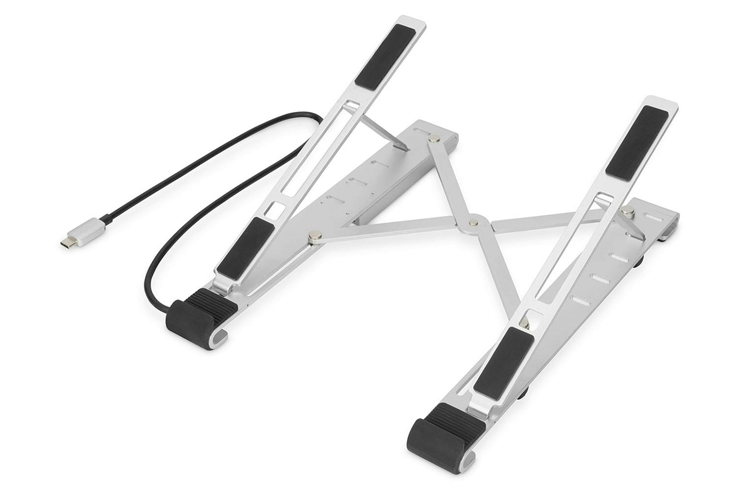 Digitus Variable Notebook Stand with Integrated USB-C Hub with 5 Port | Silver
