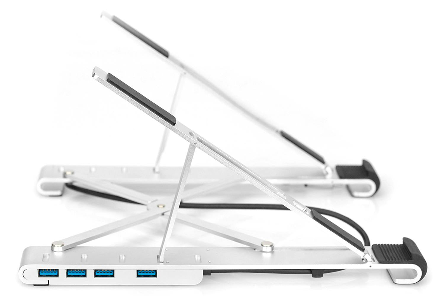Digitus Variable Notebook Stand with Integrated USB-C Hub with 5 Port | Silver-6