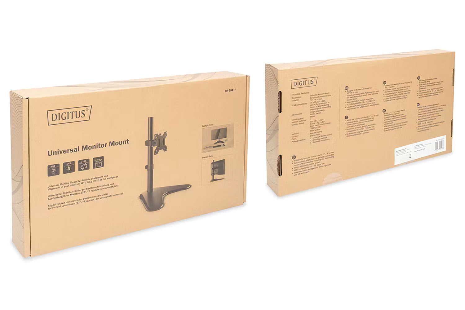 Digitus Universal Monitor Mount | Black-11