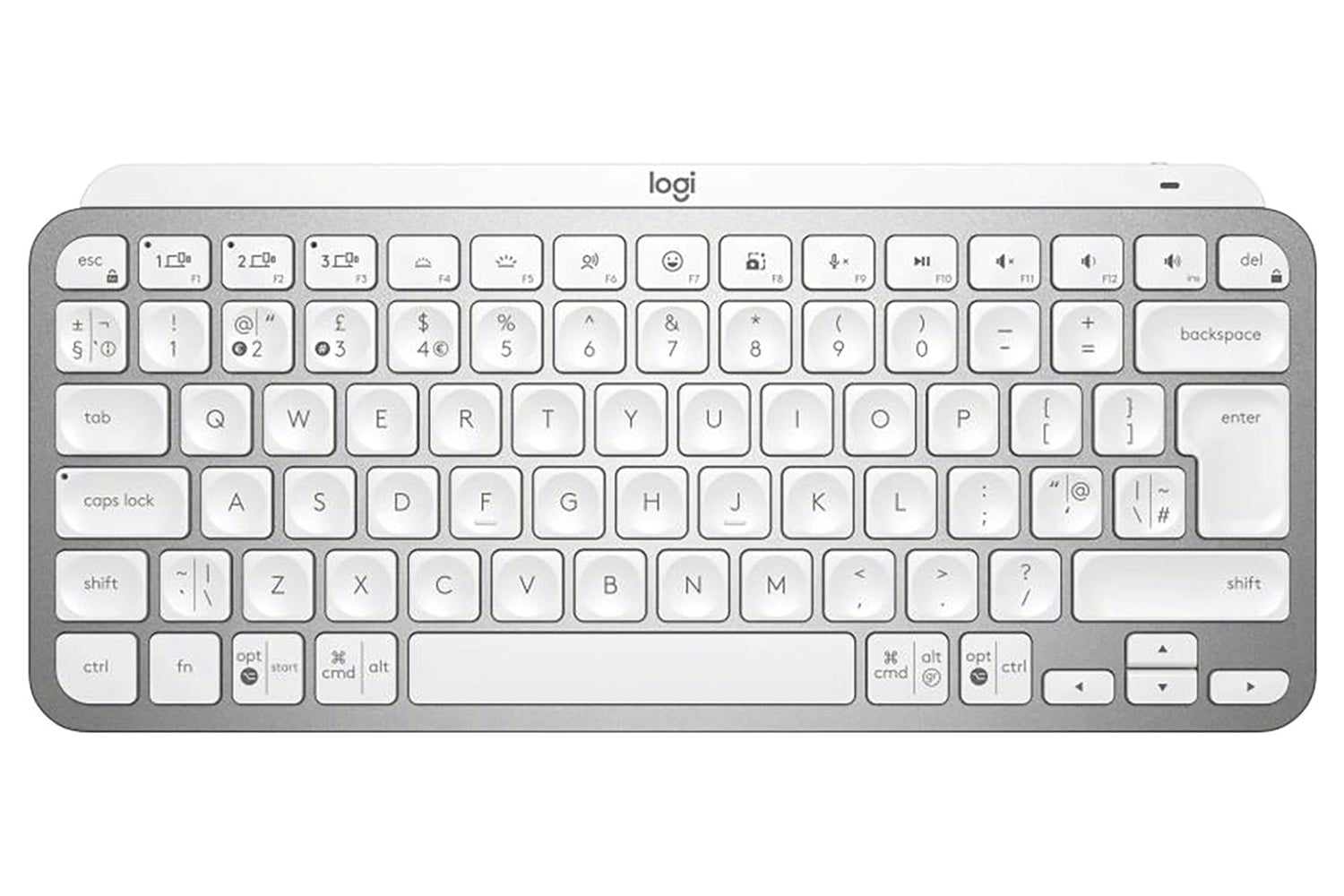 Logitech MX Wireless Mini Keyboard | Pale Gray
