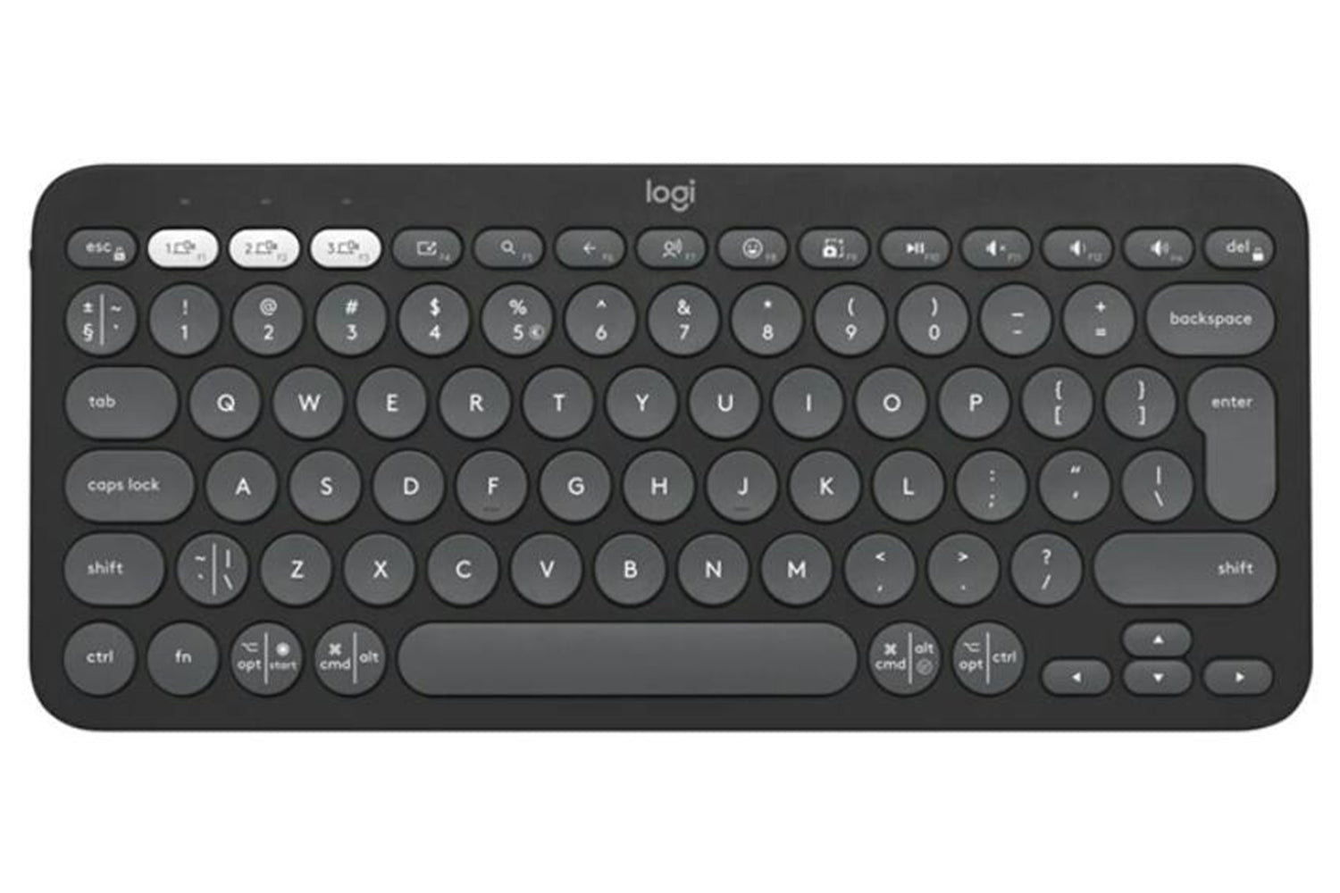 Logitech Pebble Keys 2 K380s Wireless Keyboard | Graphite