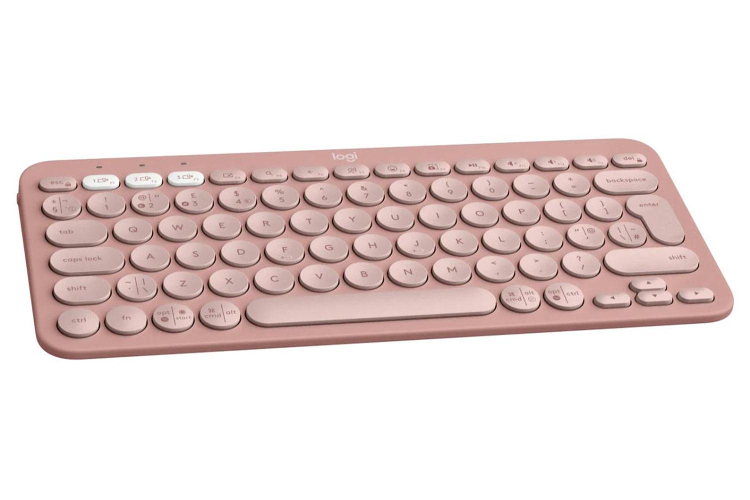 Logitech Pebble Keys 2 K380s Wireless Keyboard | Rose-3