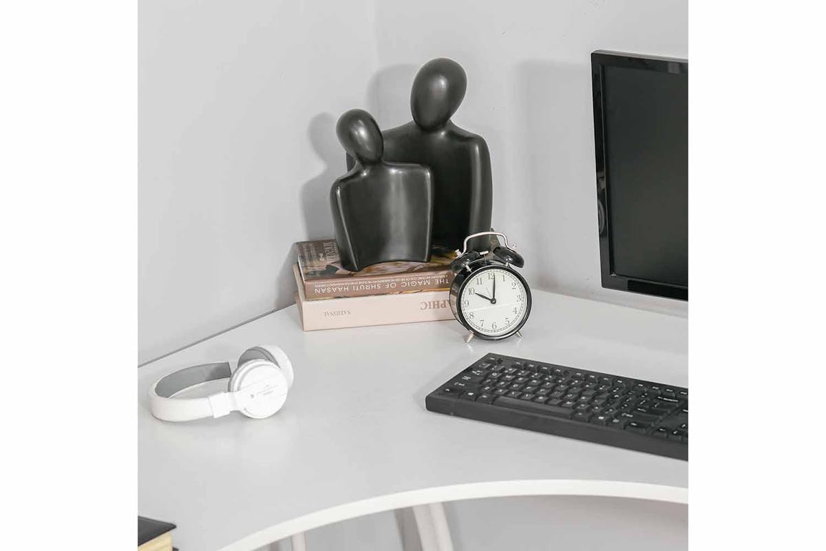 Homcom Home Office Desk | Storage Drawer | White-5