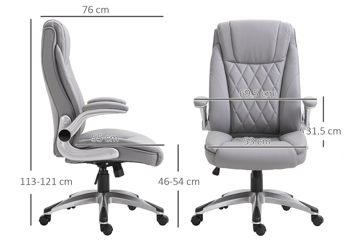 Vinsetto Executive Office Chair | Grey-7