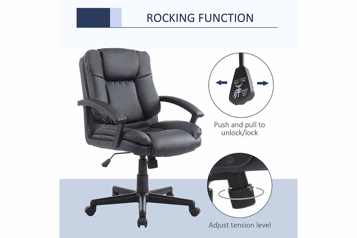 Homcom Executive Office Chair | Black-4