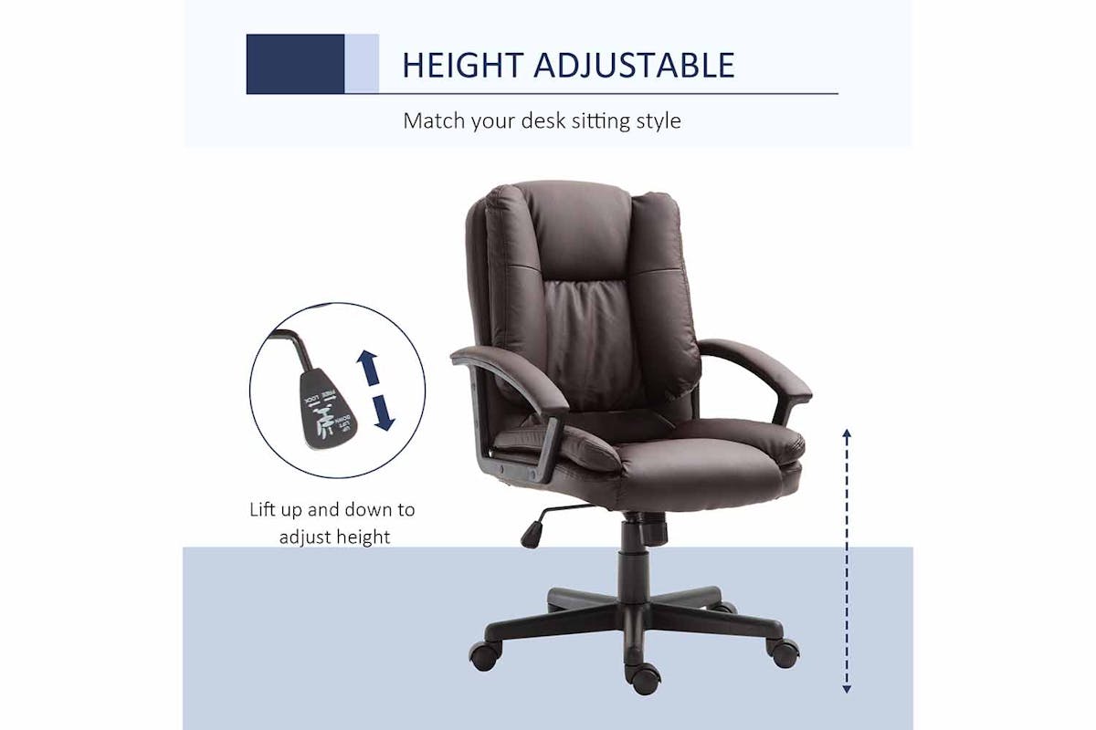 Homcom Executive Office Chair | Brown-3