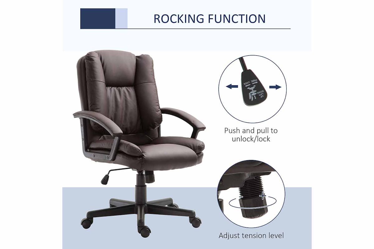 Homcom Executive Office Chair | Brown-4
