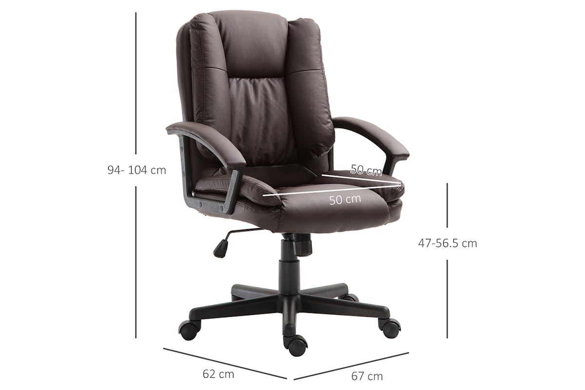 Homcom Executive Office Chair | Brown-7