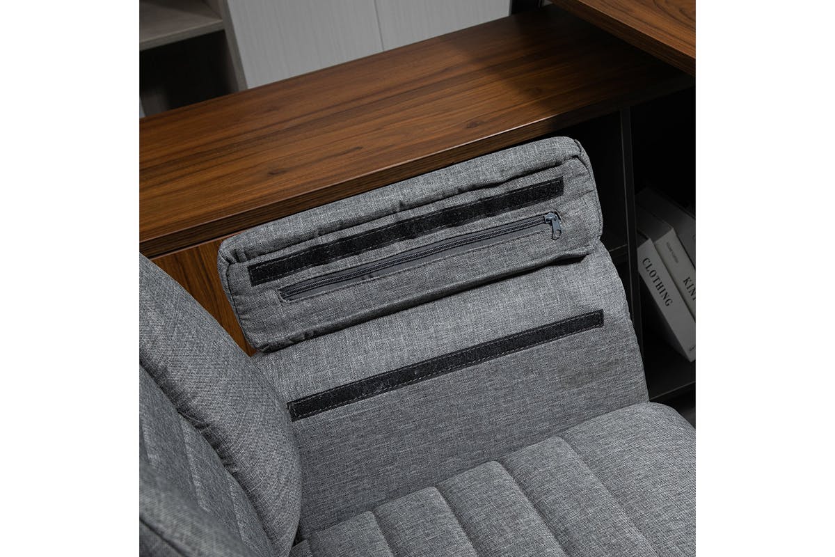 Homcom Armrest Office Chair | Grey-5