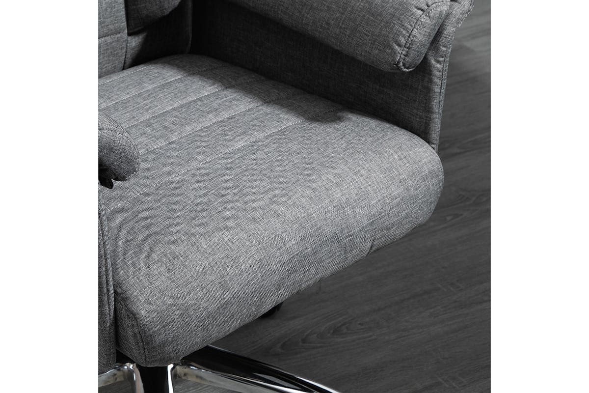Homcom Armrest Office Chair | Grey-6