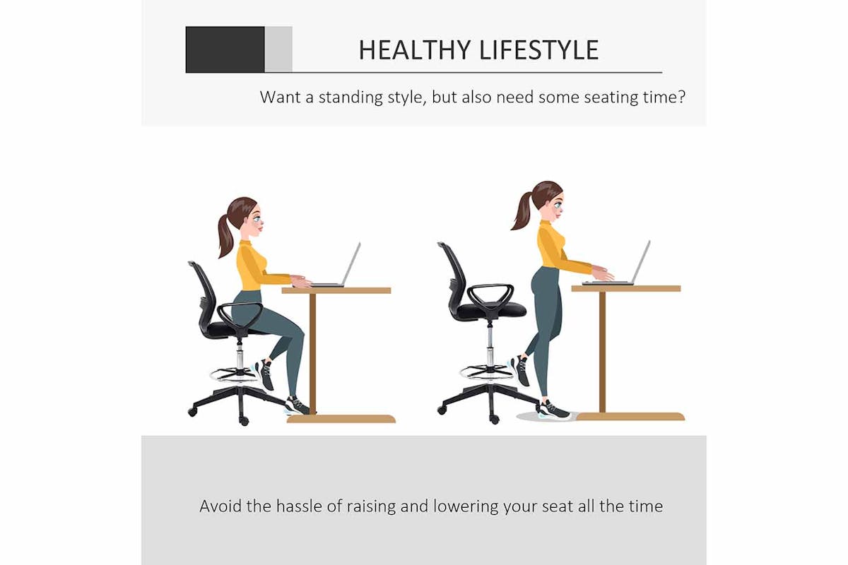 Vinsetto Tall Ergonomic Mesh Back Chair | Black-2